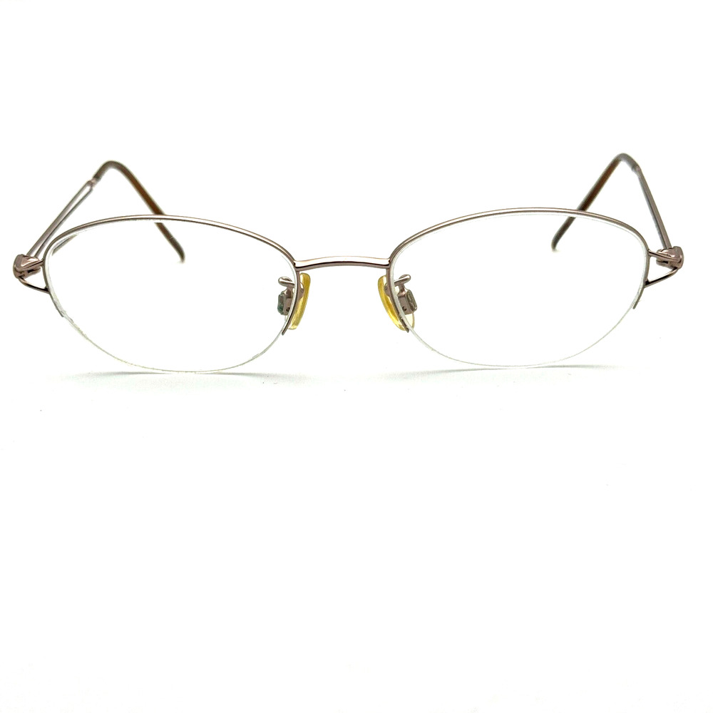 Anne Klein Eyeglasses AK9025-K1046-S Gold Metal Frame Half Rim 51-18-135 H12194